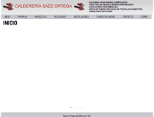 Tablet Screenshot of caldereriasaezortega.com